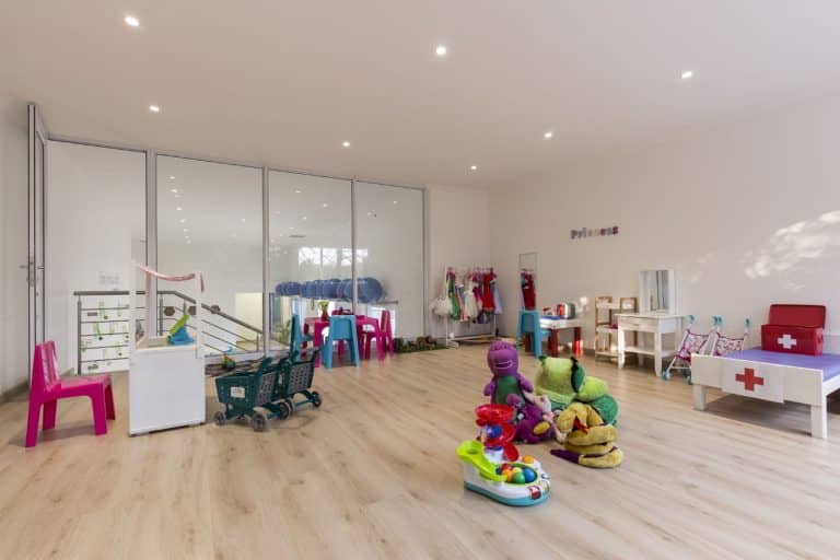 kid friendly flooring - Black forest laminate flooring in a school