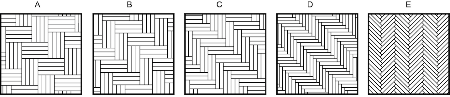 Authentic Herringbone, herringbone laying patterns