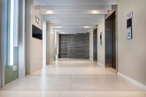 vinyl flooring used on a feature wall