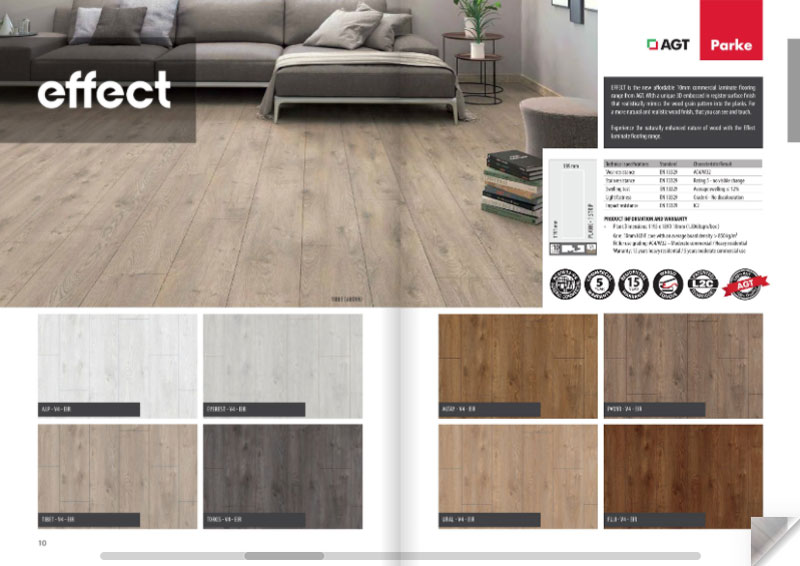 Effect flooring range