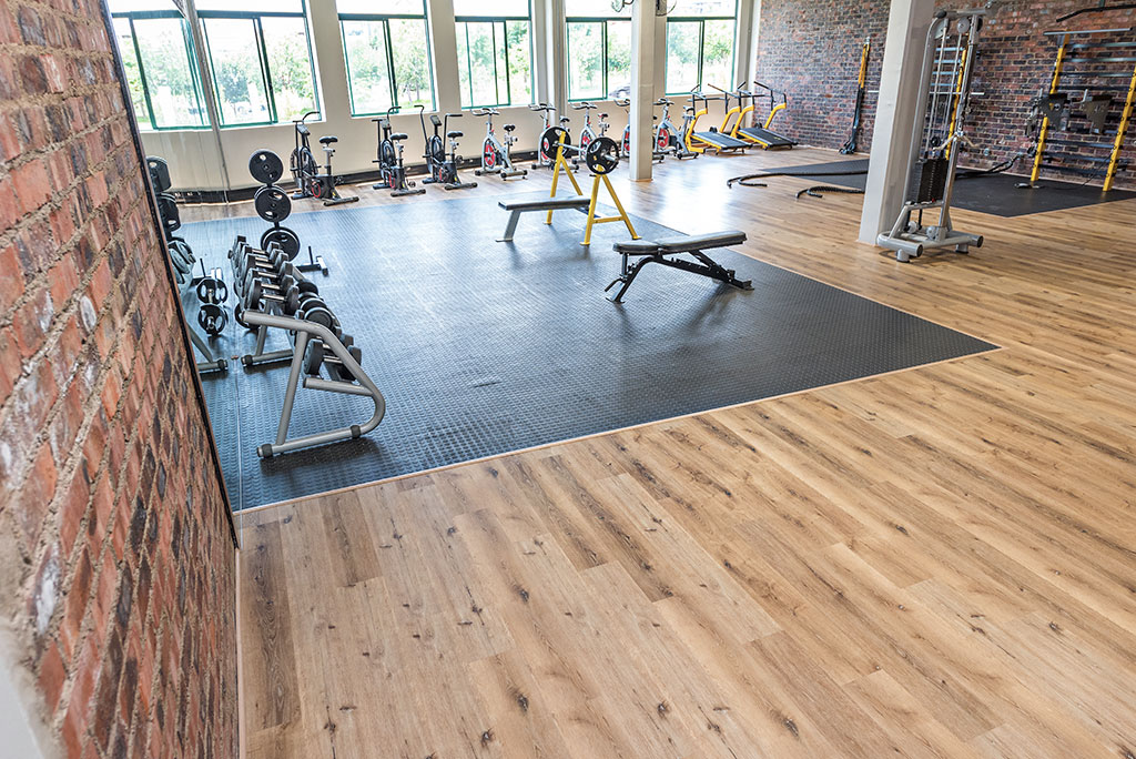 Vinyl gym flooring