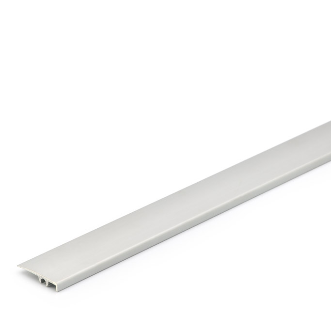 SIlver Inox flooring profile Vinyl end